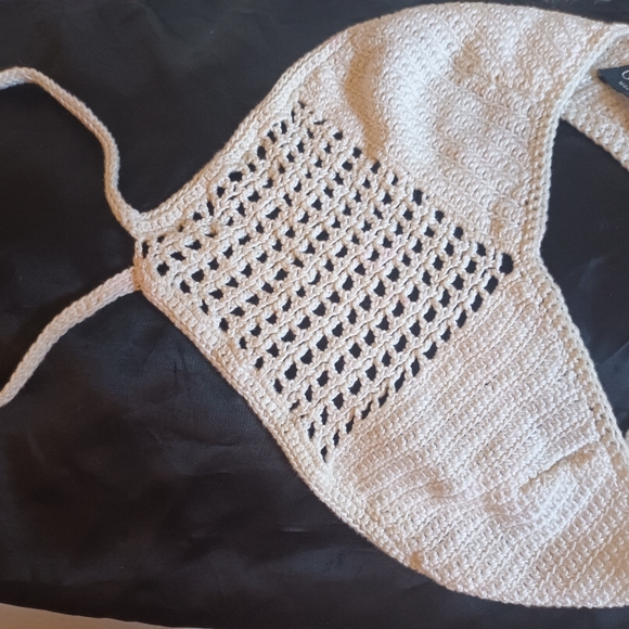 GUCCI Crochet Vintage Halter Top Sz Small - Picture 5 of 16